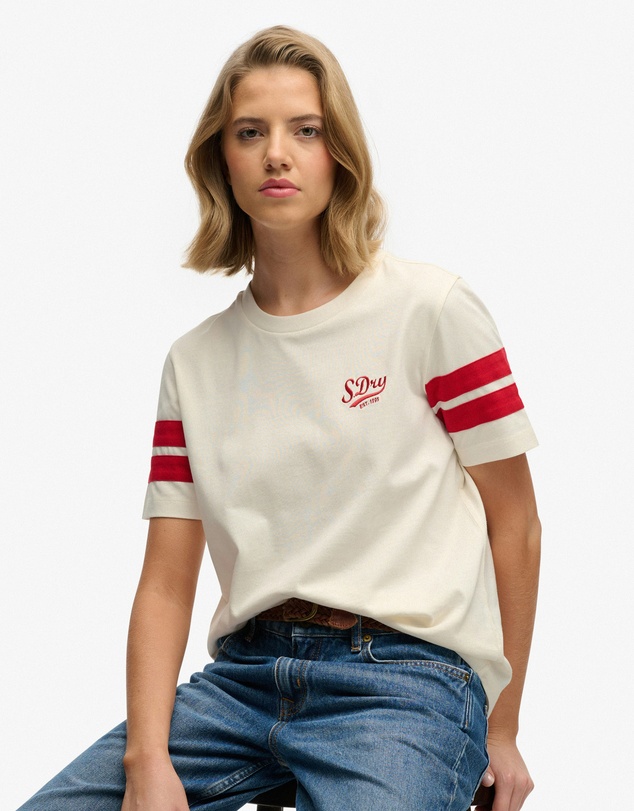 Superdry - Varsity Stripe Script Tee