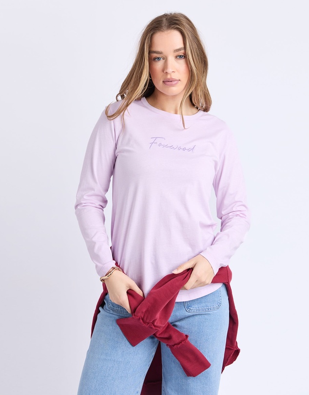 Foxwood - Signature Long Sleeve Tee Orchid