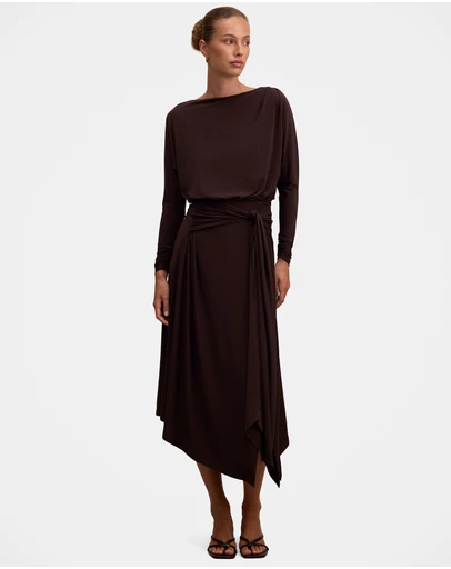 Forever New - Ida Draped Jersey Midi Dress
