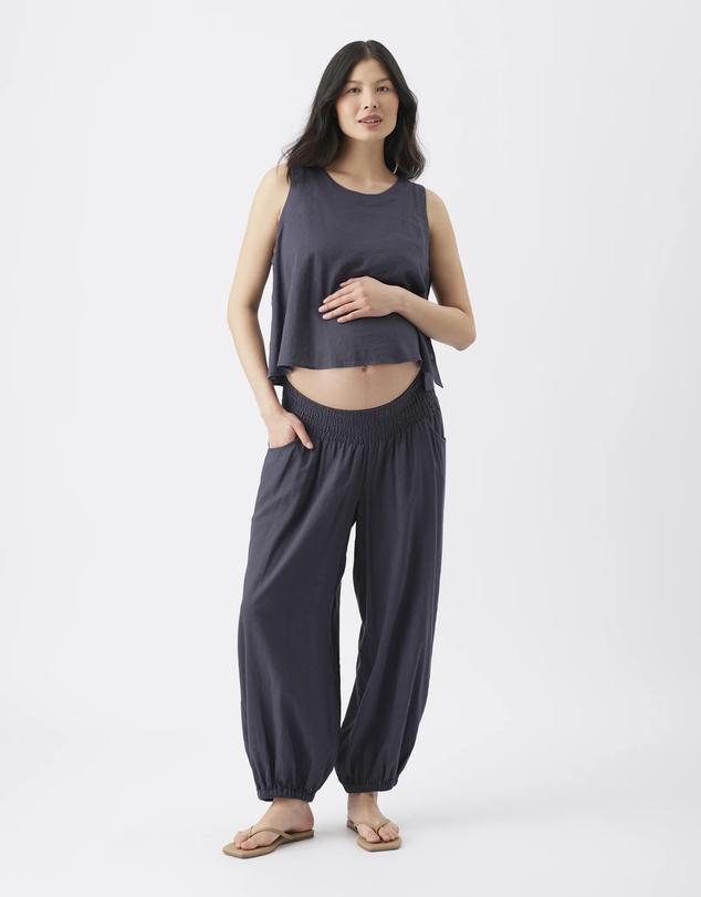 Ripe Maternity - Harem Linen Pants