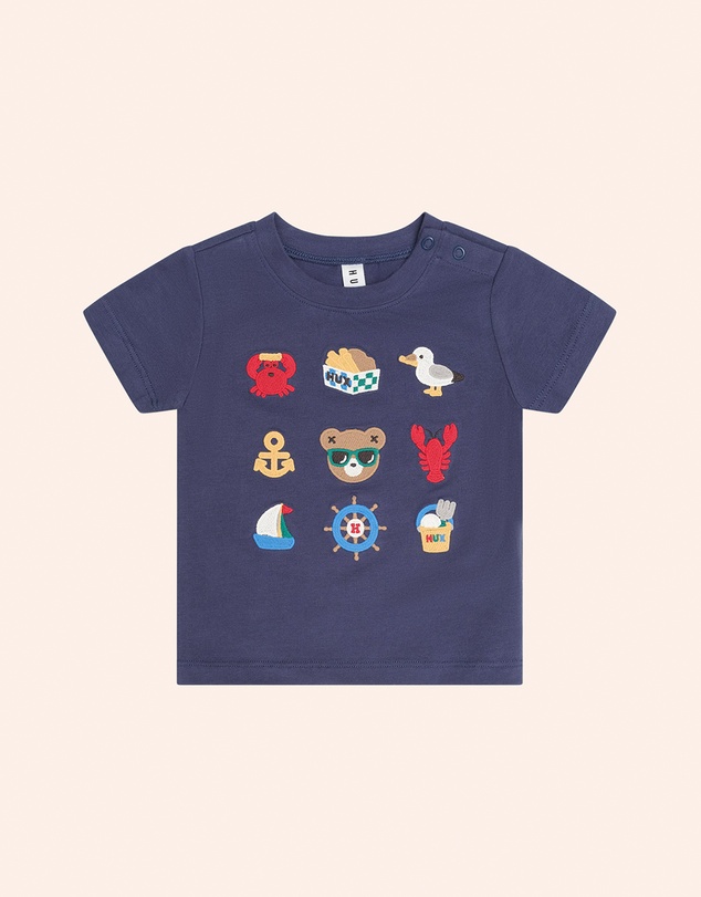 Huxbaby - Nautical Embroidered Tee - Babies-Teens