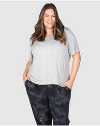 Love Your Wardrobe - Kelly Dipped Hem T-shirt