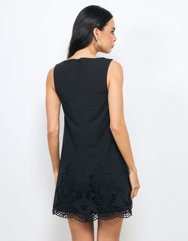 AERE - Elke Embroidered Mini Dress