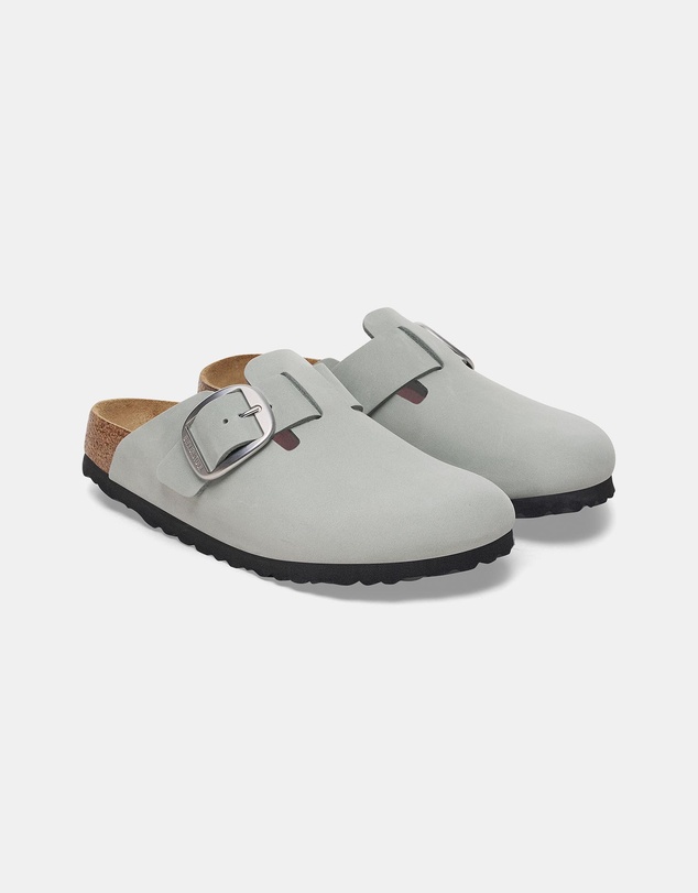 Birkenstock - Boston Big Buckle Pure Nubuck Leather Narrow Sandals - Women's