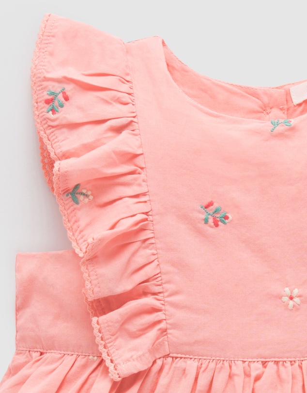Purebaby - Broderie Dress -Kids-Babies