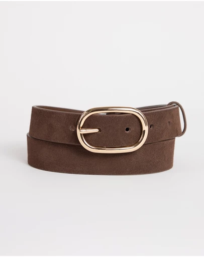 David Lawrence - Kumru Leather Suede Belt