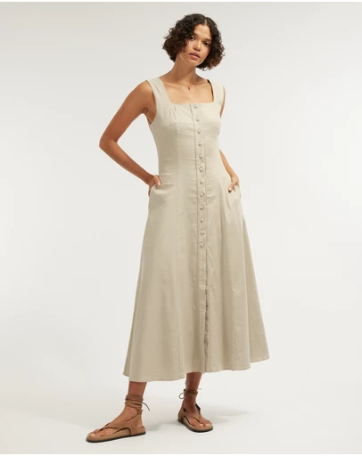 Amelius - Lucie Buttoned Midi Dress