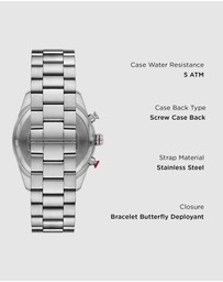 Emporio Armani - Silver Tone Chronograph Watch