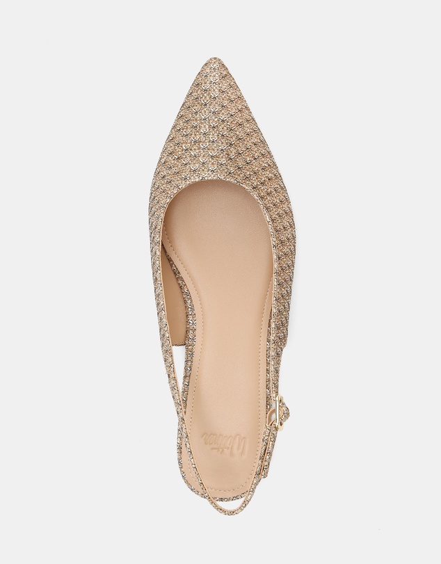 Wittner - Mary Metallic Lurex Slingbacks