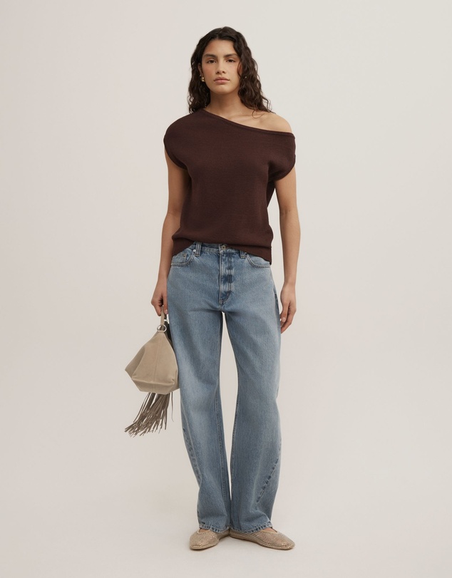 Witchery - Asymmetric Short Sleeve Slouch Knit