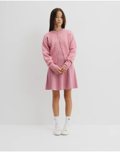 Country Road - Teen Rib Long Sleeve Knit Dress
