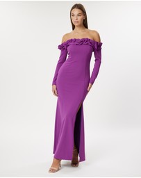 Romance by Honey and Beau - Aria Off Shoulder Maxi Dress