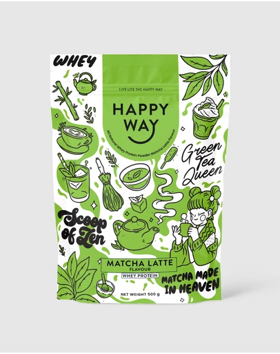 Happy Way - Matcha Latte Whey Protein Powder