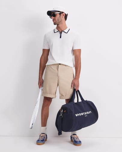 ecru/navy