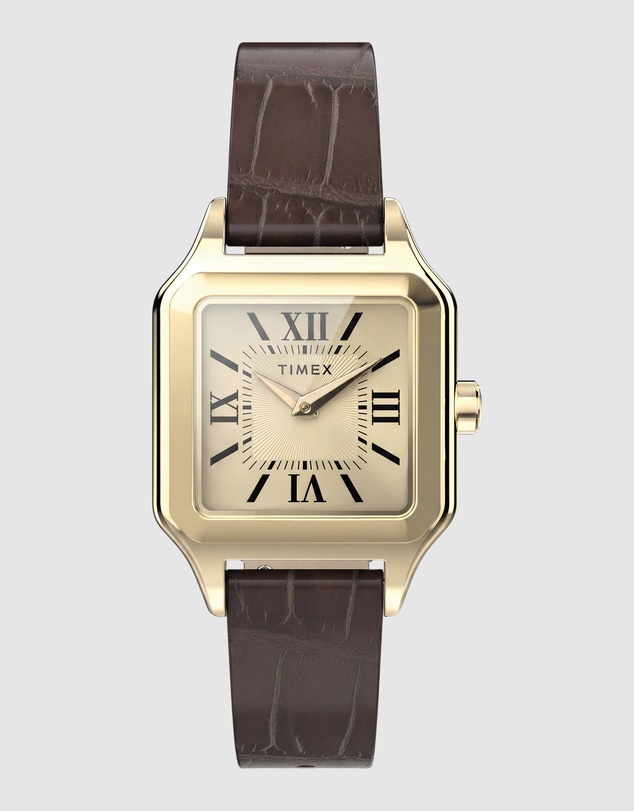 TIMEX - Addison 23mm Brown Leather Strap Watch