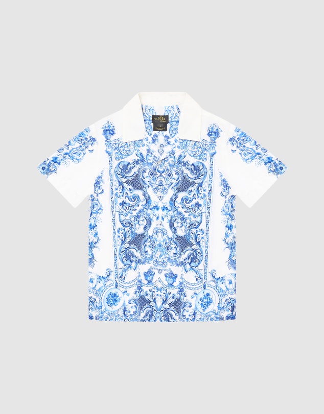 Camilla - Short Sleeve Camp Collared Shirt - Kids-Teens