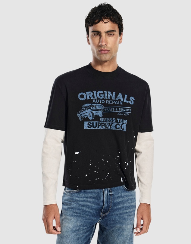 GUESS Originals - GUESS Originals Double Layered T-Shirt