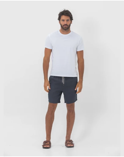 Coast Clothing - Linen Shorts - Charcoal Grey