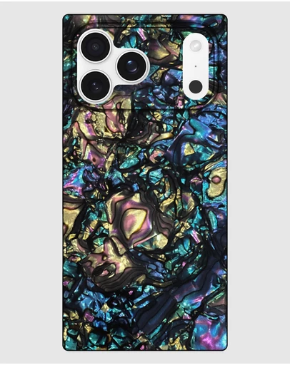 Flaunt - Flaunt Square Abalone Shell MagSafe Case for iPhone 17 Pro Max