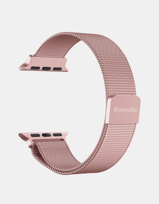 Friendie - Stainless Steel Woven Mesh Loop Band - The Melbourne - Apple Watch Compatible