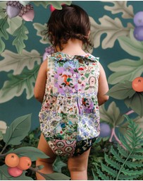 Fleur Harris - 'The Magic Faraway Tree' Pretty Patchwork Romper in Patchwork