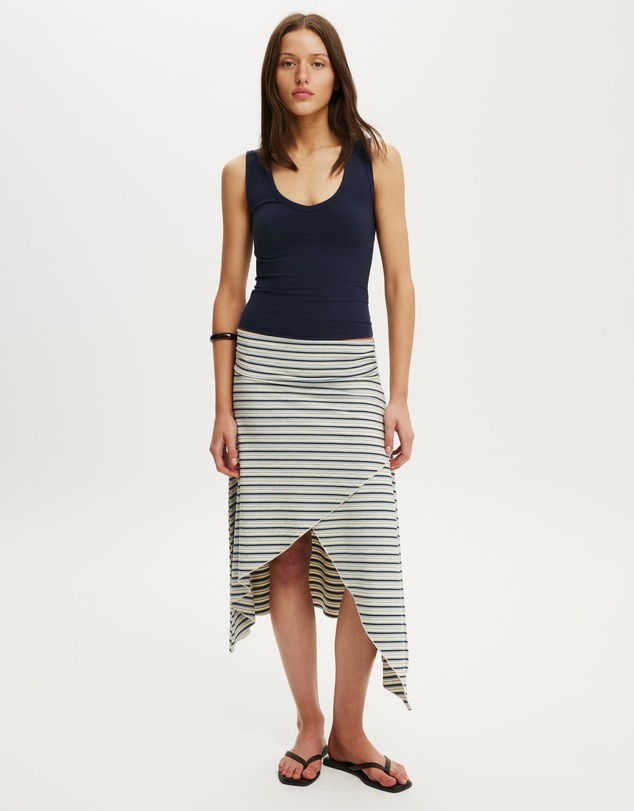 Cotton On - Maple Asymmetric Midi Skirt