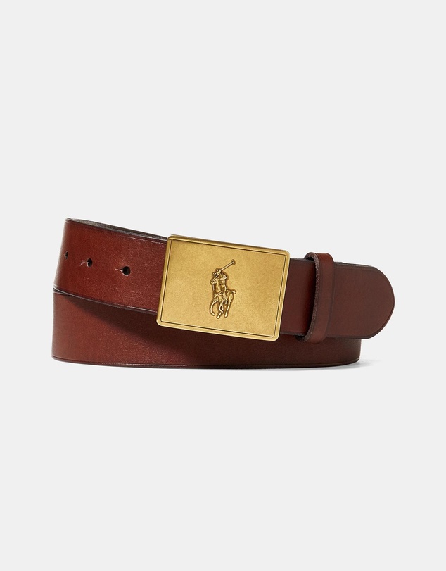 Polo Ralph Lauren - Pony Plaque Leather Belt