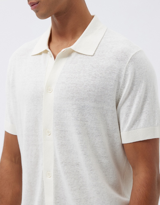 AERE - Linen Blend Knit Shirt