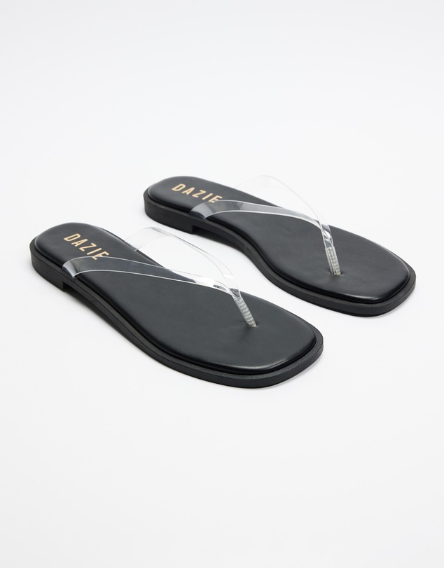 Dazie - Ruby Clear Thongs