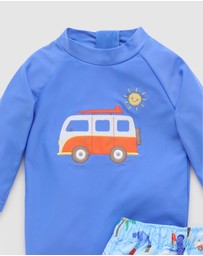 Purebaby - Board Short & Rashie Set- Kids-Babies