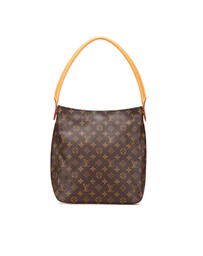 Pre-Loved by Azura Reborn - Pre-Loved louis vuitton Leather Shoulder Bag with Classic Pattern and Top Handle for Women