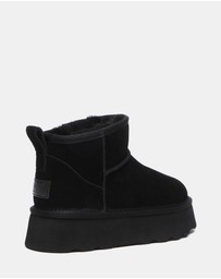 EVERAU - Australian Shepherd Ugg Thick Bottom Ronnie Cow Suede Upper UGG Boots