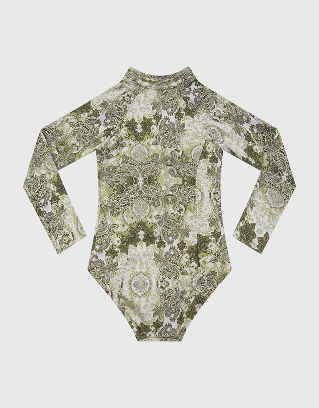 Aqua Blu Kids - Tapestry Long Sleeve One Piece - Teens