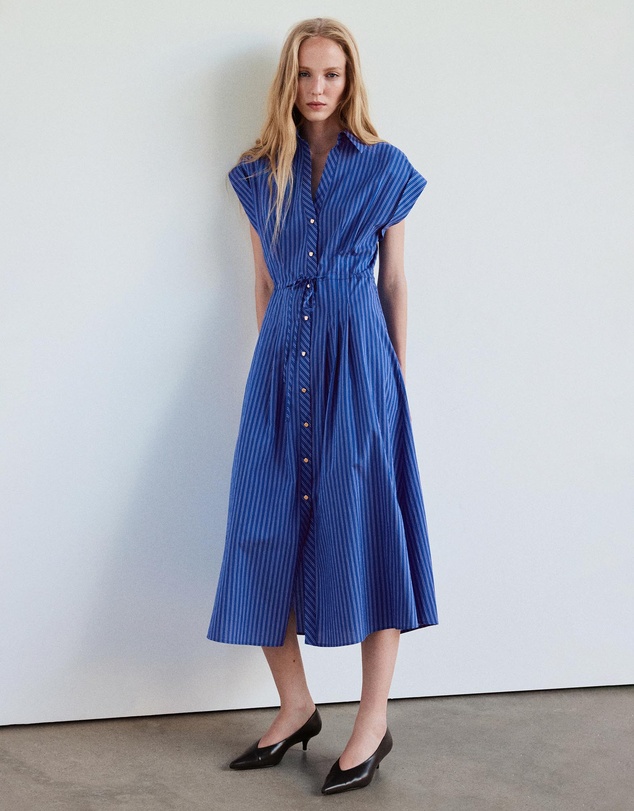 M.N.G - Striped Shirt Dress