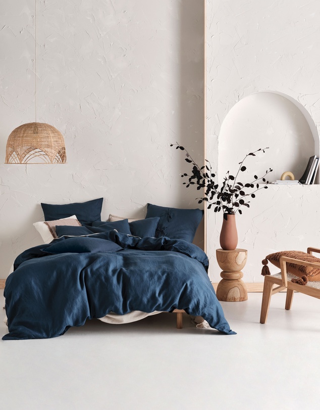Linen House - Nimes Pure Linen Filled Cushion