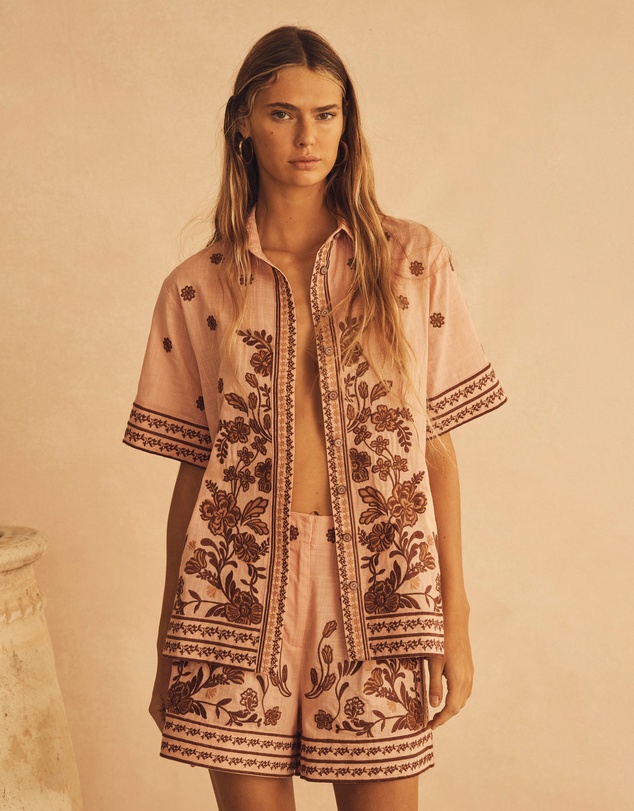 AUR OCEA - Embroidered Resort Shorts