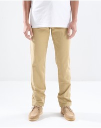 3 Wise Men - 3 Wise Men Tapered Fit Chino -  Tan