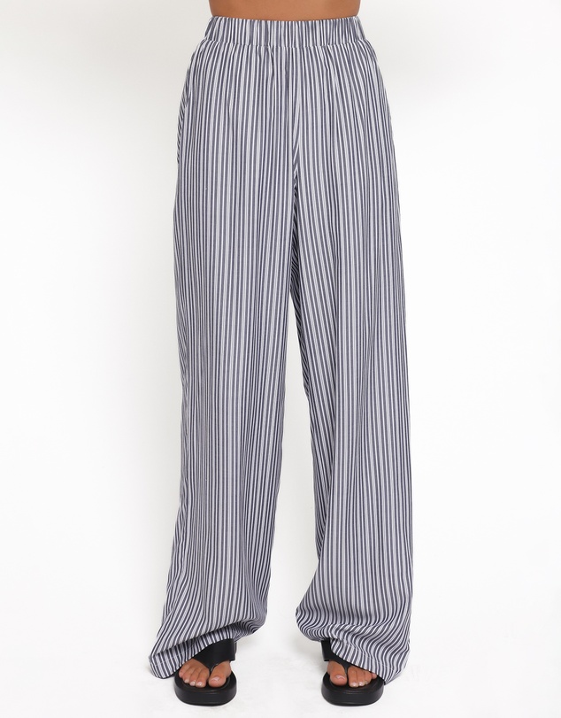 Petal & Pup - Melanie Pant Set - Charcoal Stripe