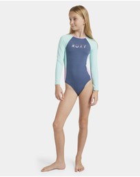 Roxy - Girls 8 to 16 Colorblock One Piece Rash Vest