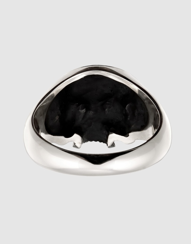 Kuzzoi - ICONIC EXCLUSIVE - Ring Male Signet Skull 925 Sterling Silver