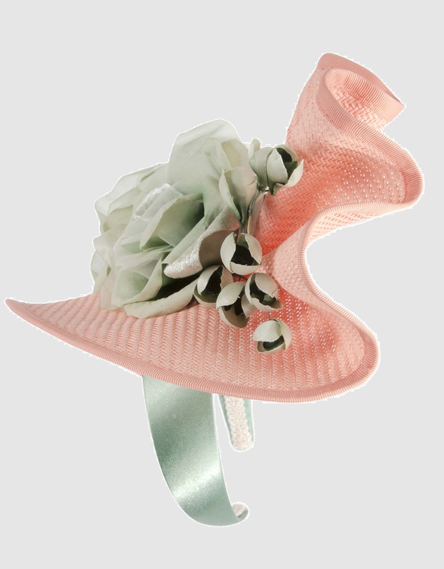 Fillies Collection - Bespoke Sculpted Coral Mint Racing Fascinator