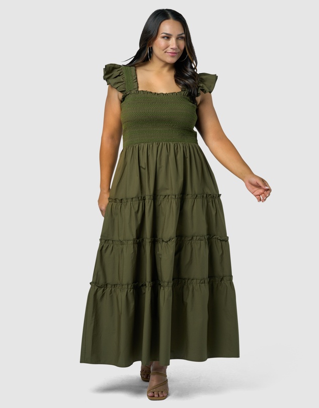 Sunday In The City - Electric Avenue Midi Dress
