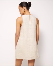 AERE - Lila Linen Shift Mini Dress