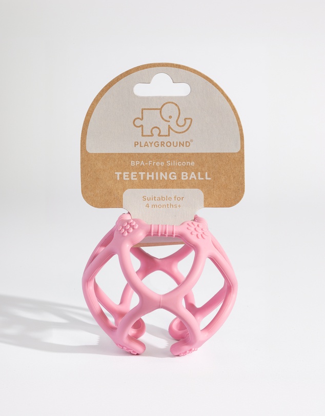 Playground - Silicone Teething Ball - Light Pink