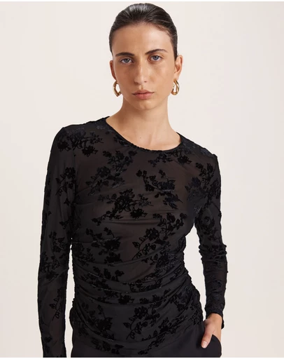 SABA - Bowie Burnout Long Sleeve Top