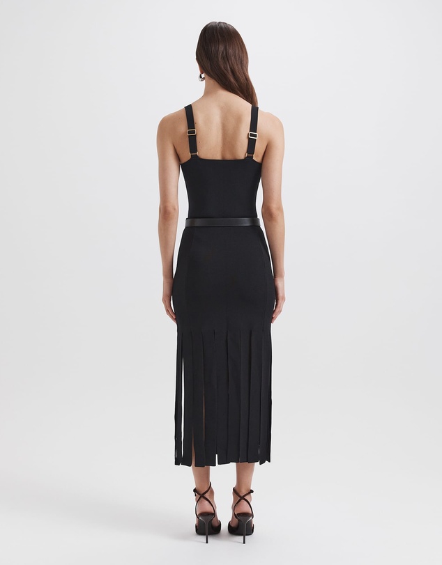 SABA - Mia Milano Panel Fringe Skirt