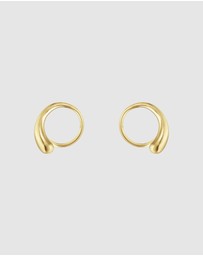 Georg Jensen - Mercy Swirl Earrings Gold