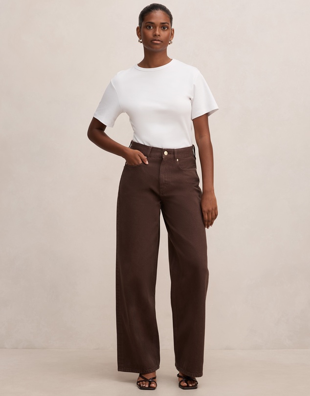 Forever New Petite - Gia Petite High Rise Wide Leg Jeans