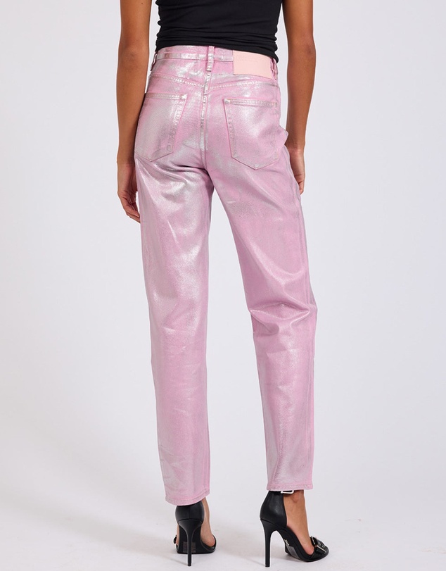 ONE TEASPOON - Pink Envy Foil Awesome Baggies High Waist Jeans