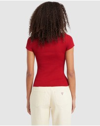 GUESS - GUESS JEANS Slim Short Sleeve Top
